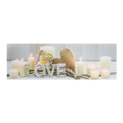 Love Story Wrapped Canvas Print