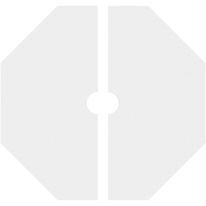20"OD x 8"C x 1"P Westin Architectural Grade PVC Contemporary Ceiling Medallion, 1" H x 26" W x 26" D