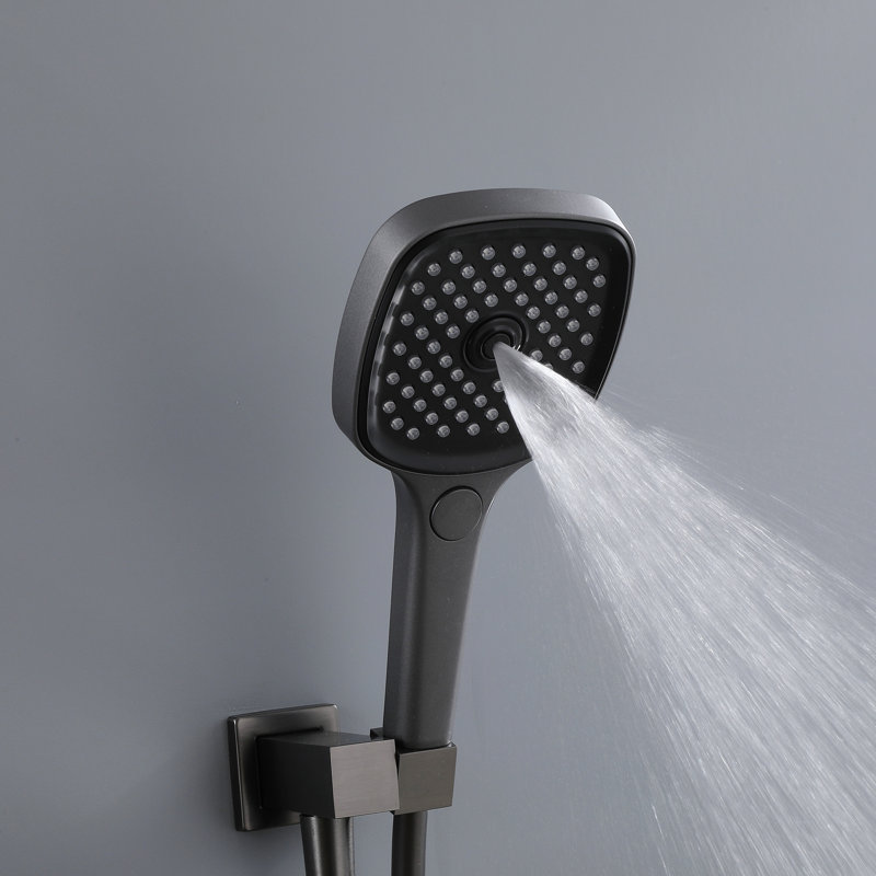 Solid Brass Thermostatic Four-Function Shower System with Rough-in Valve