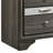 Grey 3-Drawer Nightstand