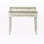 Bureau d'écriture Dwain en bois massif avec quatre tiroirs et une tablette, H 37,8 po x l 39,25 po x P 19,6 po