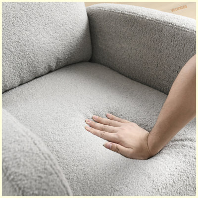 Chaise berçante moderne avec accoudoirs de salon et dossier haut