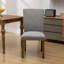 Chaise de salle à manger rembourrée en bois massif Allaya-31553498