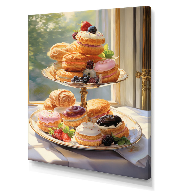 «Food French Pastries III» sur toile