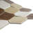 Handmade 11.23 in. x 10.75 in. Honeycomb Glossy Porcelain Mosaic Wall and Floor Tile-36932275