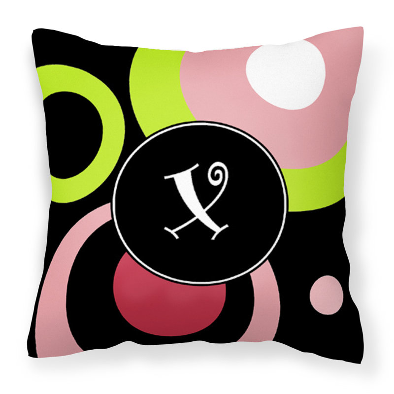  Coussin décoratif lettre 14 "Monogram" Lettre X - Retro, X