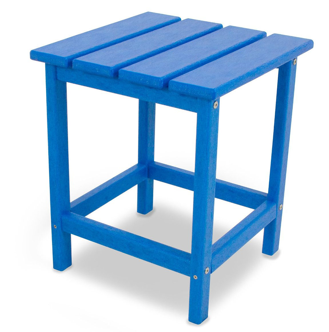 POLYWOOD® Long Island 15" Patio Side Table, Pacific Blue