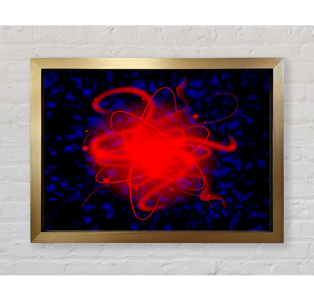 Gerahmtes Wandbild Heart Of The Matter Red