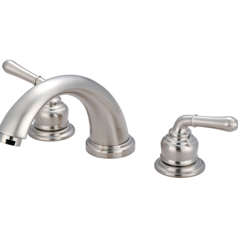 2 Handle Deck Roman Tub Faucet, PVD Brushed Nickel