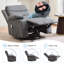 Fauteuil inclinable et pivotant avec massage et chaleur, fauteuil inclinable surdimensionné pivotant sur 360 °-1985072024