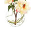 Arrangement floral pivoines dans un vase