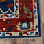 Tapis en laine bleu marine 8 pi 1 po x 10 pi 1 po one-of-kind-noué la à la main new age oushak Kirrily