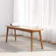 Banc de salle à manger et de chêne en bois - demi-rond, salon spacieux, confortable