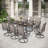 Leonard 8 - Person Patio Dining Set with Extendable Rectangular Table