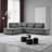 107" Chenille L-Shaped Sleeper Sofa Bed with USB Charging, Storage Ottoman & Adjustable Armrests-560093885