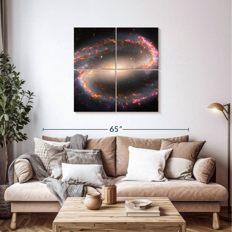 Oberle Multiwavelength View Of NGC 1300, 38" H x 38" W