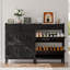 Armoire à chaussures moderne avec 2 tiroirs tournants - tablettes réglables et grand rangement caché - organisateur de vestibule autoportant, noir-754543498