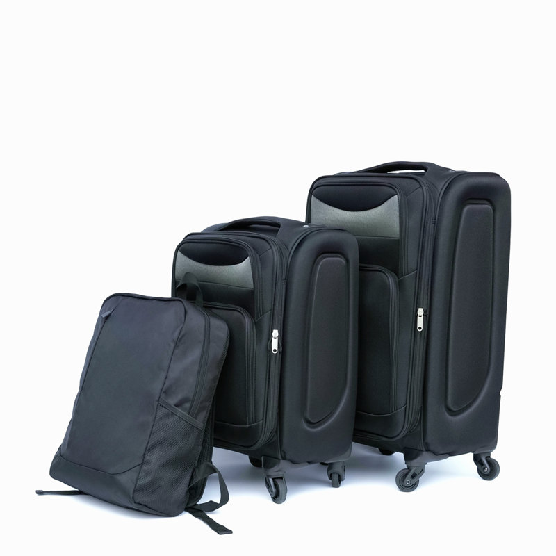 (20+24) Travel Case Two-Piece Suitcase Set Oxford Trolley Case Without Password Lock Universal Wheel + Oxford Cloth Backpack