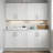 30” Modern Shaker Modular Base Cabinet for Kitchen Storage Solid Birch Frame Soft-Close Drawer Slides Adjustable Shelf