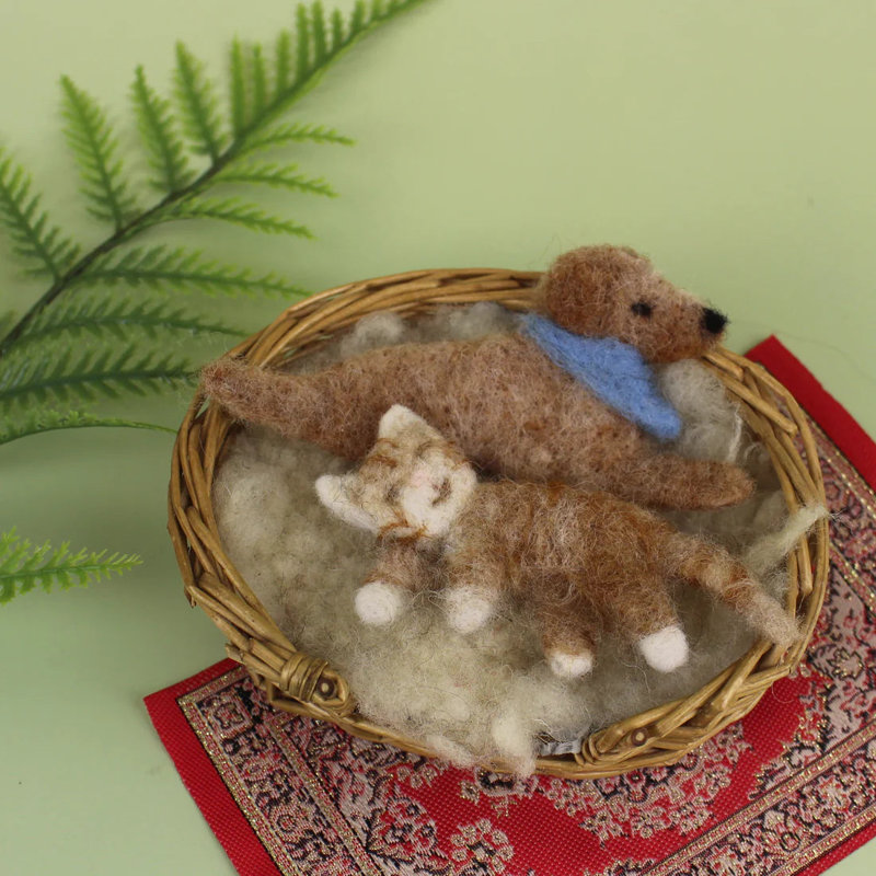 Ensemble de feutrage d'aiguille pour chien et chat