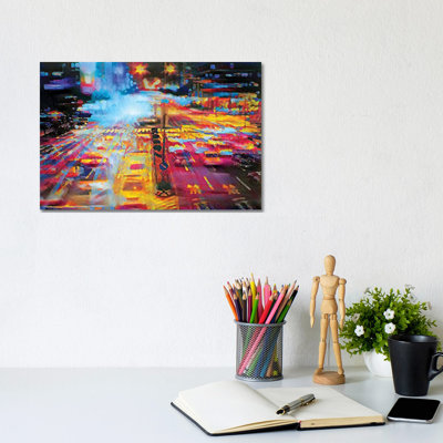 City Love 468 by Heather Offord - Wrapped Canvas Painting