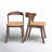 Carper 18.5'' H Leather Upholstered Oak Armchair-70605909
