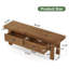 Solid Wood Storage Bench