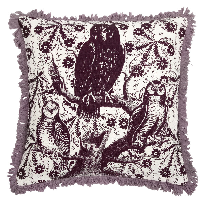 Hoot Square Pillow Cover