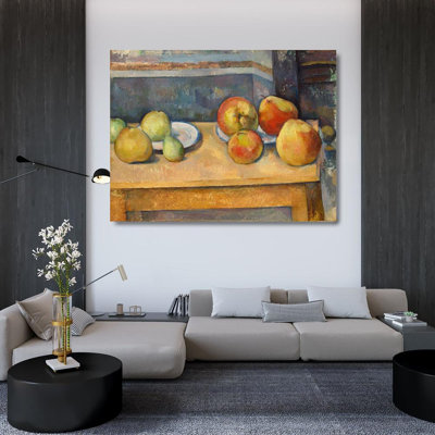 Lark Manor™ Cezanne, Paul Gallery Wrapped Canvas Art Titled: Still Life with Apples and Pears