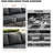 Aluminum Outdoor Patio Furniture Set 8 Pieces, 2 Swivel Rocking Chairs, 3-Seater, 2-Seater Bench, 2 Ottomans, Coffee Table & Side Table, Patio Sectional Conversation Furniture Set With Thick Cushions-1594730261
