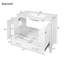 Meuble-lavabo de salle de bain avec lavabo et portes à fermeture douce-1213298526