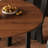 Nut-brown Round Solid Wood Dining table-119478185