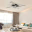 Ventilateur de plafond à DEL à intensité variable réversible 33,46 po Hanke avec lumière et télécommande-332493448-332493454