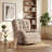Electric Recliner Chair with 270° Swivel Base, USB & Type-C Charging, Storage Pockets-1832212003