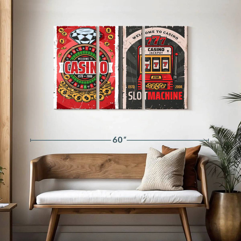 Affiches de casino Kema, H 28 po x l 45 po
