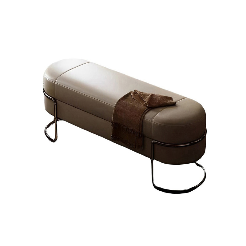 Banc rembourré en similicuir Rupertus, H 16,53 po x l 55,11 po x P 17,71 po