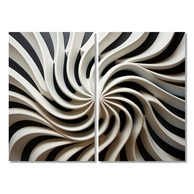 Art mural moderne noir et blanc I