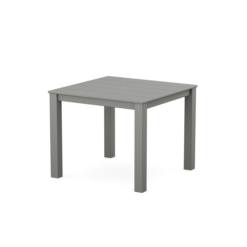 TREX Outdoors Square Outdoor Dining Table, Stepping Stone