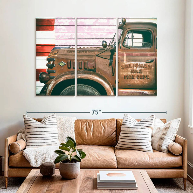 Mehar American West Fire Dept US 66, 42" H x 65" W
