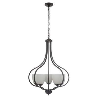 Lustre géométrique à 5 lumières ombré Ybarra