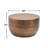 Modern Round Aluminum Hammered Texturing Metal Drum Coffee Table, Hand-Stamped Iron-1080634110