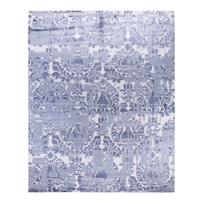 Overdyed One-of-a-Kind Rectangle 8'3" X 10'2" Hand Knotted Area Rug