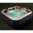 Intex 120 Volt 4 Person 140 - Jet Plastic Square Inflatable Hot Tub in Gray