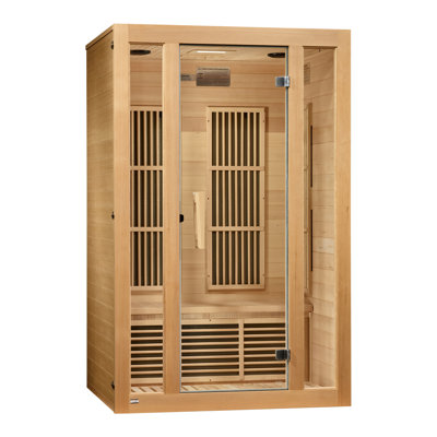 Dynamic Saunas Seattle 2-Person Low EMF FAR IR Sauna in Canadian Hemlock