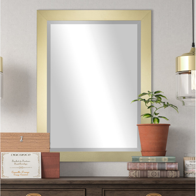 Nia Engineered Wood Flat Wall Mirror, 25" x 21"