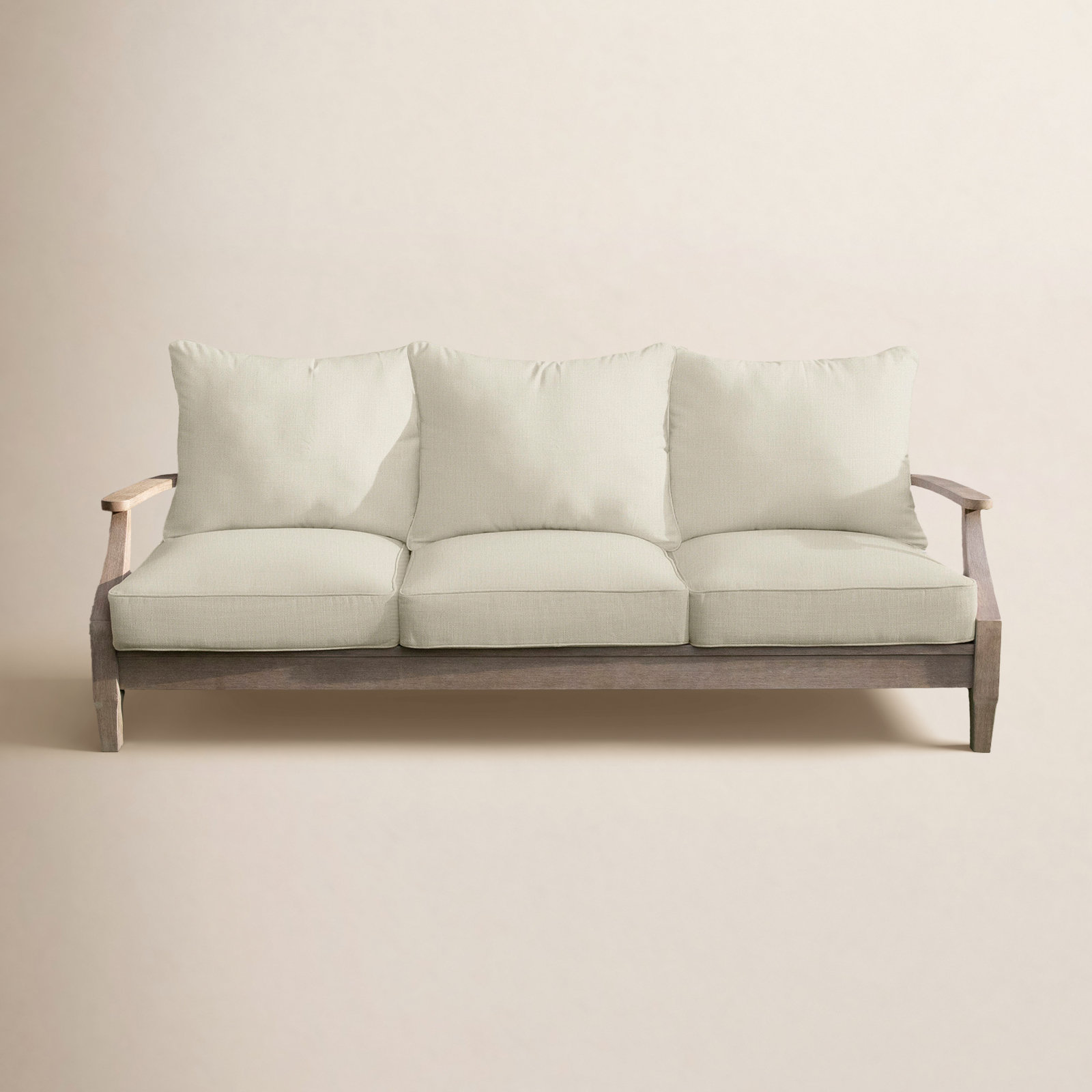 Davana Outdoor Sofa, Canvas Cloud Sunbrella® Canvas, 29" W x 27" D