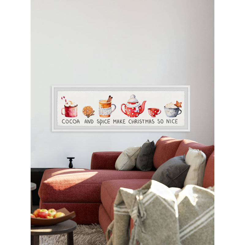 Cocoa And Spice Are Nice - Single Picture Frame Panoramic Print, 25cm H x 76cm W x 3.81cm D