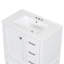 Ensemble de meuble-lavabo moderne avec ensemble lavabo 30 po, meuble-lavabo moderne avec porte à fermeture douce et 3 tiroirs, structure en bois massif (blanc)-1741392801-1741392802