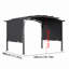 3.6m x 2.83m Arc-Shaped Metal Pergola