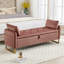 Banc de rangement rembourré 65 po avec deux coussins Soraiya-98511101